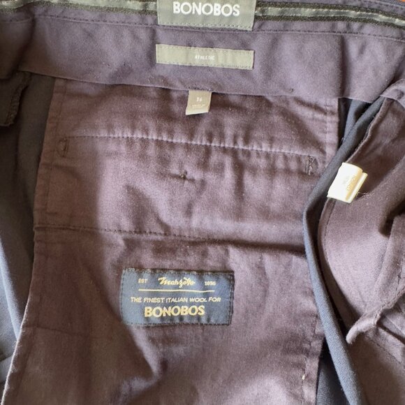 Bonobos Wool Pants Atheltic Fit - Navy - 36 - Picture 4 of 5
